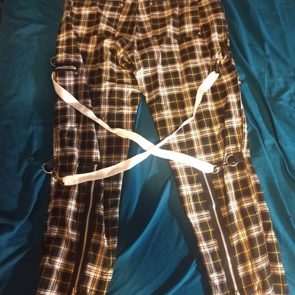 Dogpile plaid bondage pants 36x32 - Picture 2 of 2